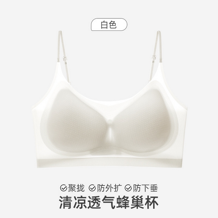 91家纺网 家纺一手货源 找家纺 良品汇馆 2025新款日式无印轻薄超薄文胸内衣良品冰丝排扣超薄胸罩女无痕背心式小胸聚拢夏季 冰丝排扣超薄-黑色