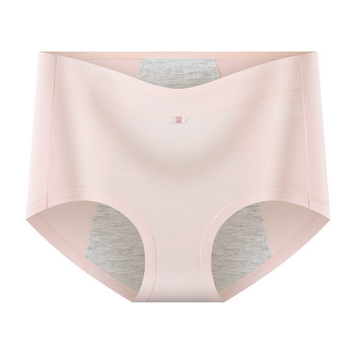 91家纺网 家纺一手货源 找家纺 良品汇馆 2025新款日式无印女士莫代尔高腰棉质内裤纯色生理期内裤经期高腰内裤放侧漏三角 新款莫代尔-绿色