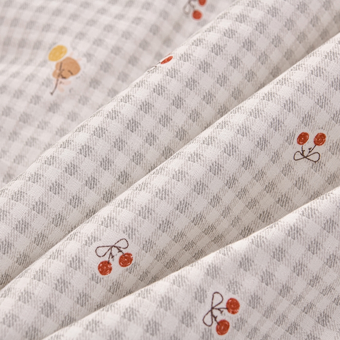 91家纺网 家纺一手货源 找家纺 绘萱家居 2025新款100%全棉双层纱花边床裙款夏被四件套