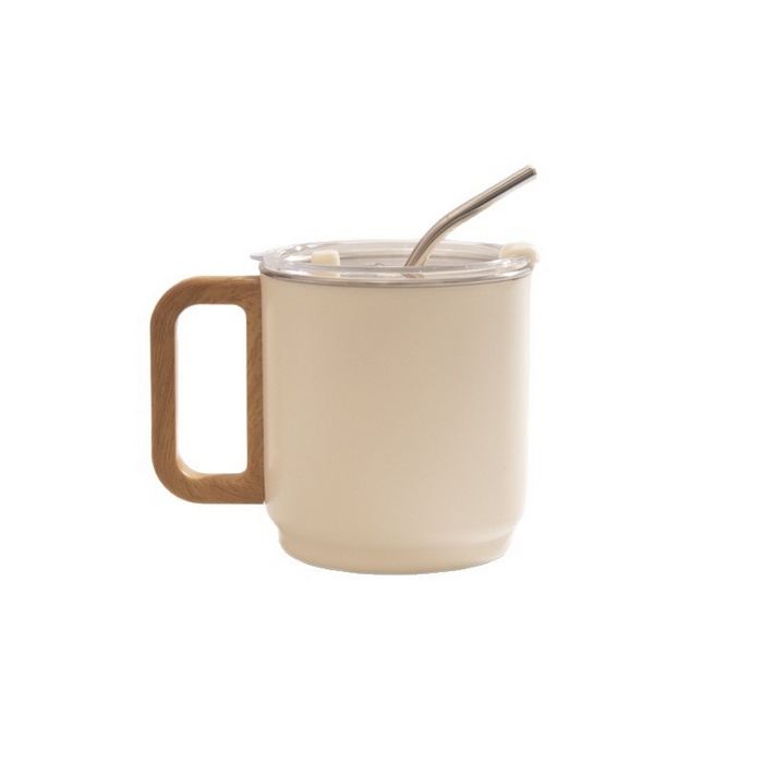 91家纺网 家纺一手货源 找家纺 良品汇馆 2025新款日式无印办公咖啡杯良品不锈钢带盖双层马克杯漱口杯子吸管耐高温 组合图仅供参考 430ML