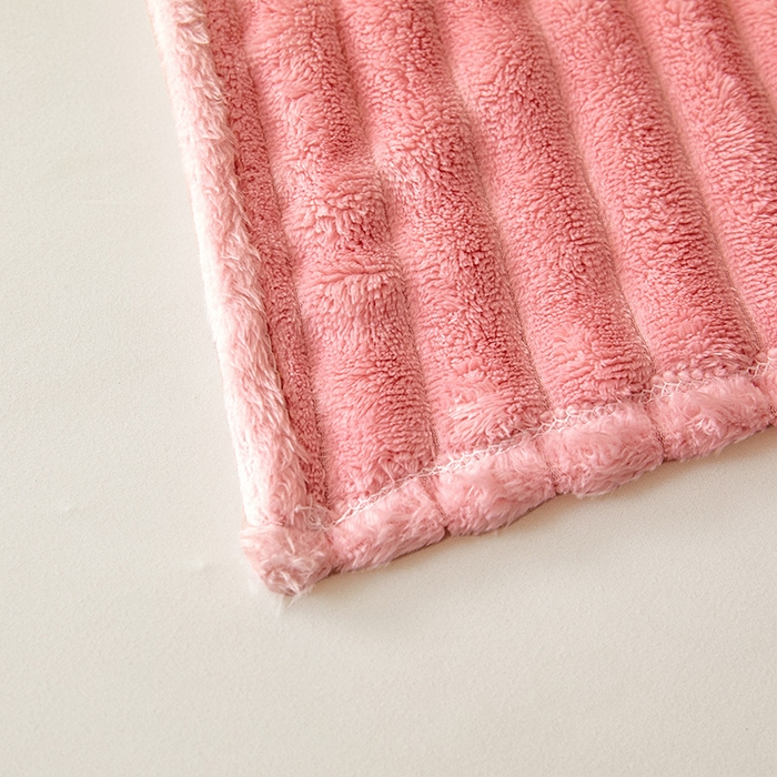 91家纺网 家纺一手货源 找家纺 合纵跨境工厂 2025新款兔毛绒法兰绒贝贝绒毛毯跨境外贸JIT一件代发TEMU亚马逊希音包过核价抽条毛毯 心悦粉