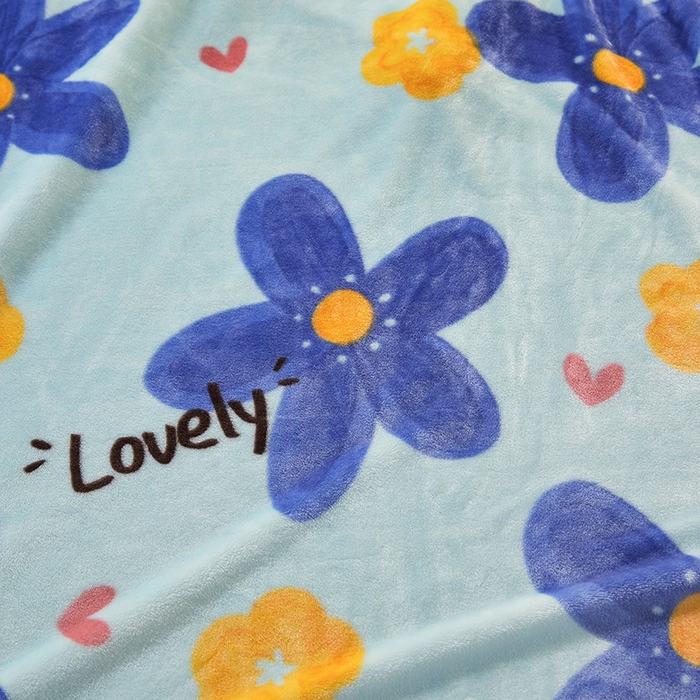 91家纺网 家纺一手货源 找家纺 合纵跨境工厂 2025新款印花牛奶绒毛毯法莱绒雪花绒贝贝绒双面绒毛毯跨境外贸JIT一件代发TEMU亚马逊希音包过核价印花毛毯 梦幻花田