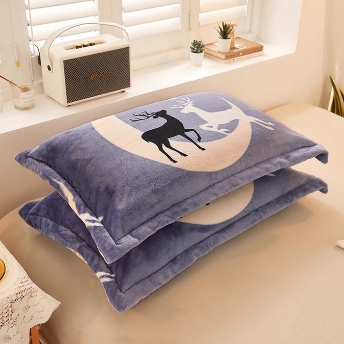 91家纺网 家纺一手货源 找家纺 合纵跨境工厂 2025新款印花牛奶绒毛毯法莱绒雪花绒贝贝绒双面绒毛毯跨境外贸JIT一件代发TEMU亚马逊希音包过核价印花毛毯 星空之鹿