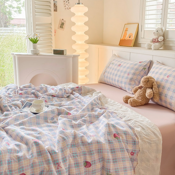 91家纺网 家纺一手货源 找家纺 （总）一霖家纺 2025新款A类云感双层纱夏被夏凉被空调被