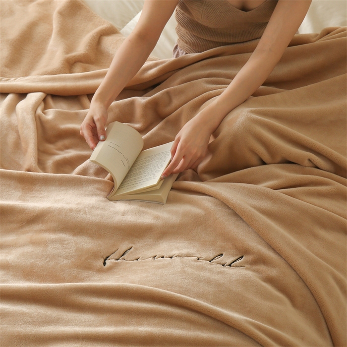 91家纺网 家纺一手货源 找家纺 合纵跨境工厂 2025新品绣花牛奶绒毛毯法莱绒雪花绒贝贝绒双面绒毛毯跨境外贸JIT一件代发TEMU亚马逊希音包过核价nice nice浅驼