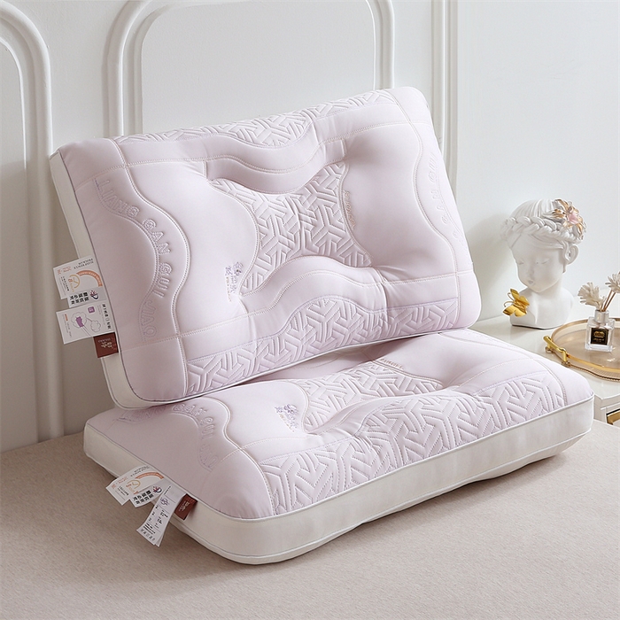 珍贝家纺 2025新款A类胶韵诗凉感丝枕芯冰丝枕枕头枕芯 A类胶韵诗凉感丝枕-浅紫 48x74cm/只