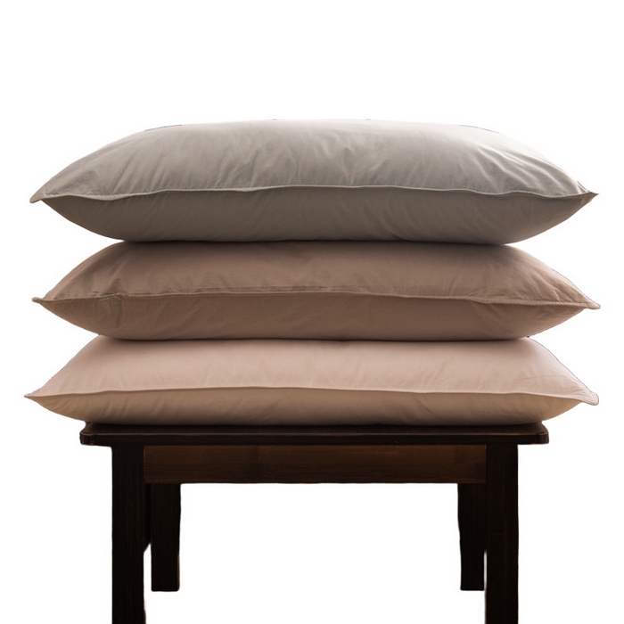 91家纺网 家纺一手货源 找家纺 良品汇馆 2025新款日式无印酒店全棉纯棉羽丝绒枕芯良品柔软宾馆枕头成人家用民宿纯色全 灰色 48x74cm/只