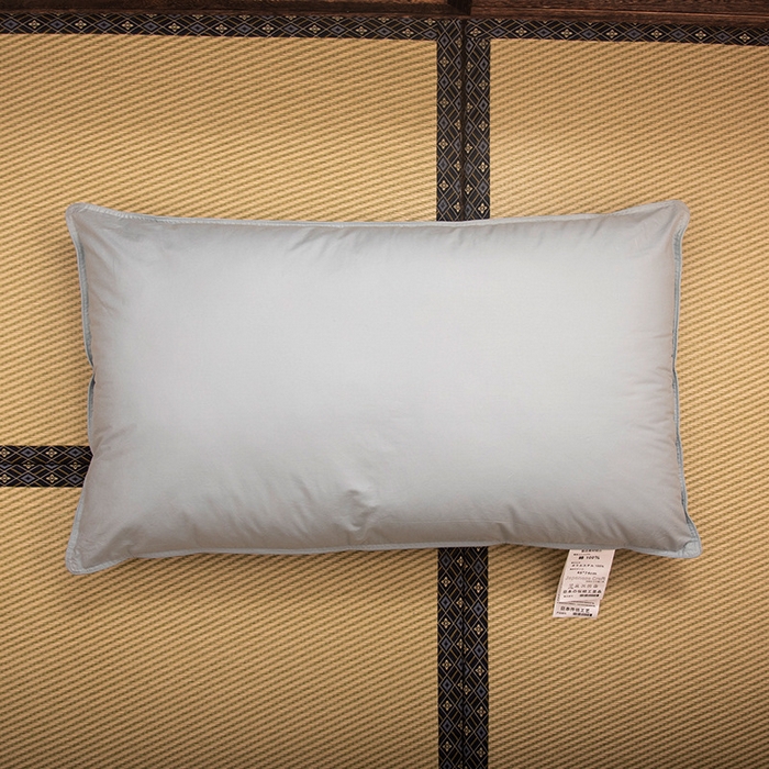 91家纺网 家纺一手货源 找家纺 良品汇馆 2025新款日式无印酒店全棉纯棉羽丝绒枕芯良品柔软宾馆枕头成人家用民宿纯色全 灰色 48x74cm/只