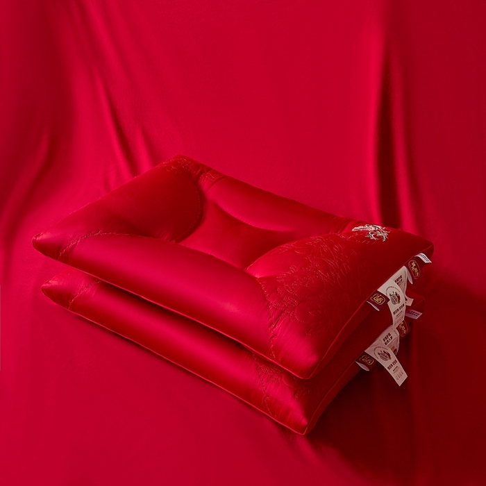 91家纺网 家纺一手货源 找家纺 （总）珍贝家纺 2025新款榴开百子枕 枕头枕芯