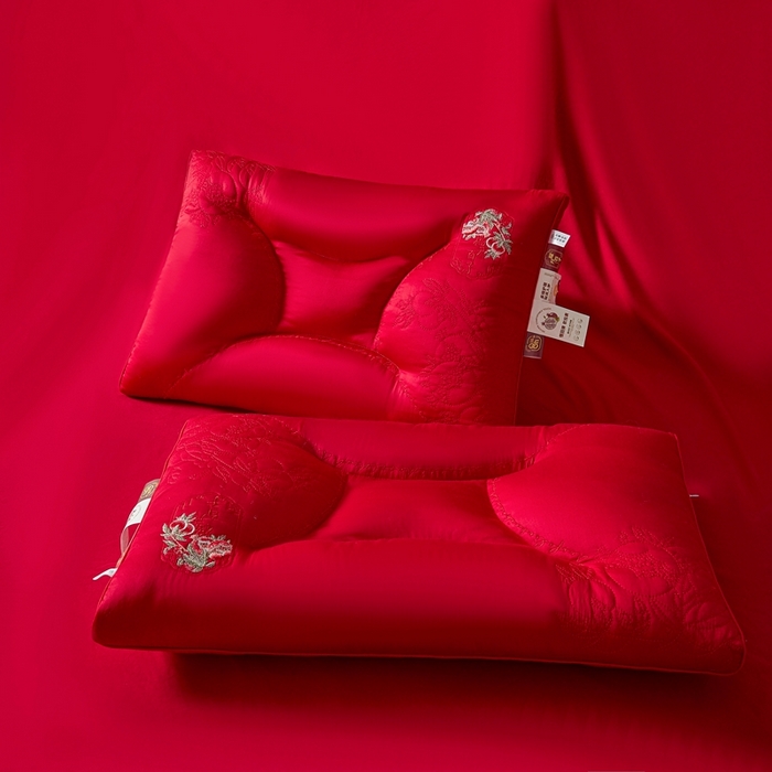 91家纺网 家纺一手货源 找家纺 （总）珍贝家纺 2025新款榴开百子枕 枕头枕芯