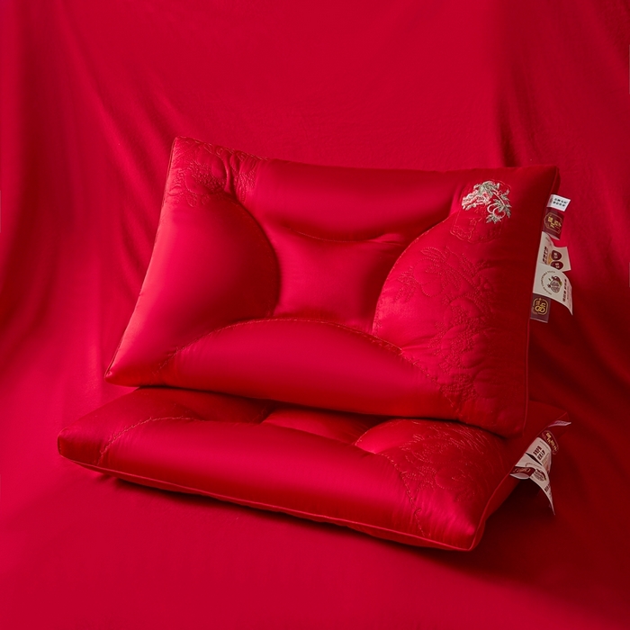 91家纺网 家纺一手货源 找家纺 （总）珍贝家纺 2025新款榴开百子枕 枕头枕芯