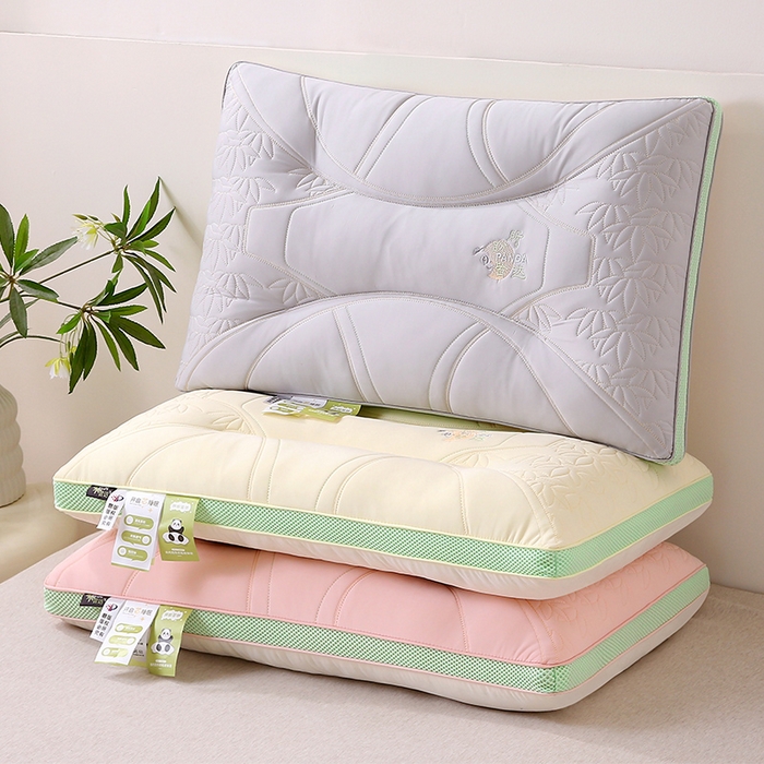 91家纺网 家纺一手货源 找家纺 珍贝家纺 2025新款A类凉感丝所盼皆达冰丝层枕头枕芯 组合图仅供展示 48x74cm/只