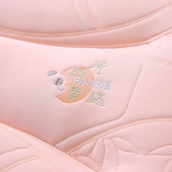 91家纺网 家纺一手货源 找家纺 珍贝家纺 2025新款A类凉感丝所盼皆达冰丝层枕头枕芯 所盼皆达冰丝层枕-粉色 48x74cm/只