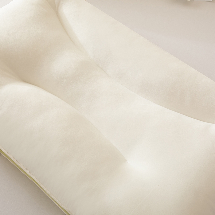 91家纺网 家纺一手货源 找家纺 珍贝家纺 2024新款A类凉感丝熊猫呼呼枕芯护颈枕头 熊猫呼呼-嫩绿 48x74cm/只