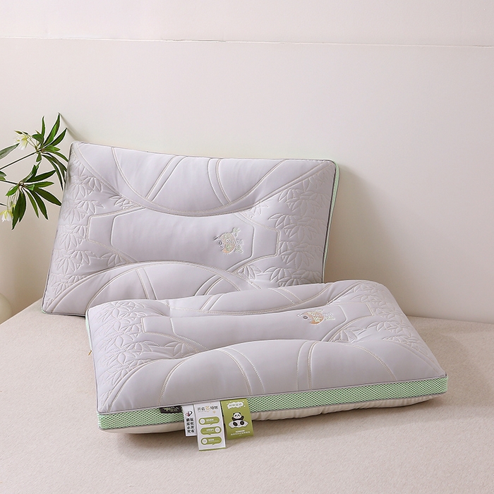 91家纺网 家纺一手货源 找家纺 珍贝家纺 2025新款A类凉感丝所盼皆达冰丝层枕头枕芯 所盼皆达冰丝层枕-灰色 48x74cm/只