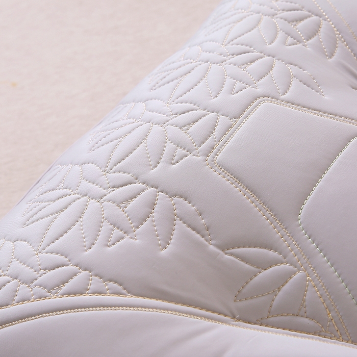 91家纺网 家纺一手货源 找家纺 珍贝家纺 2025新款A类凉感丝所盼皆达冰丝层枕头枕芯 所盼皆达冰丝层枕-灰色 48x74cm/只