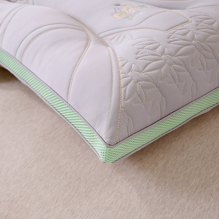 91家纺网 家纺一手货源 找家纺 珍贝家纺 2025新款A类凉感丝所盼皆达冰丝层枕头枕芯 所盼皆达冰丝层枕-灰色 48x74cm/只