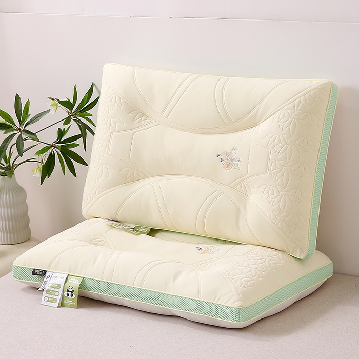 珍贝家纺 2025新款A类凉感丝所盼皆达冰丝层枕头枕芯 所盼皆达冰丝层枕-奶白 48x74cm/只