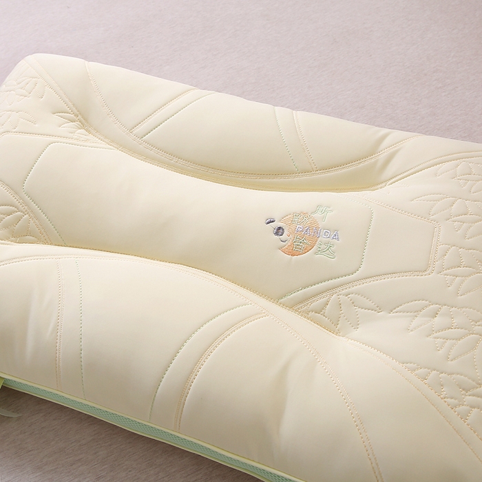 91家纺网 家纺一手货源 找家纺 珍贝家纺 2025新款A类凉感丝所盼皆达冰丝层枕头枕芯 所盼皆达冰丝层枕-奶白 48x74cm/只