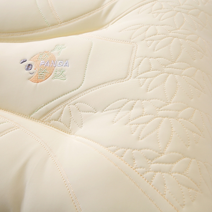 91家纺网 家纺一手货源 找家纺 珍贝家纺 2025新款A类凉感丝所盼皆达冰丝层枕头枕芯 所盼皆达冰丝层枕-奶白 48x74cm/只