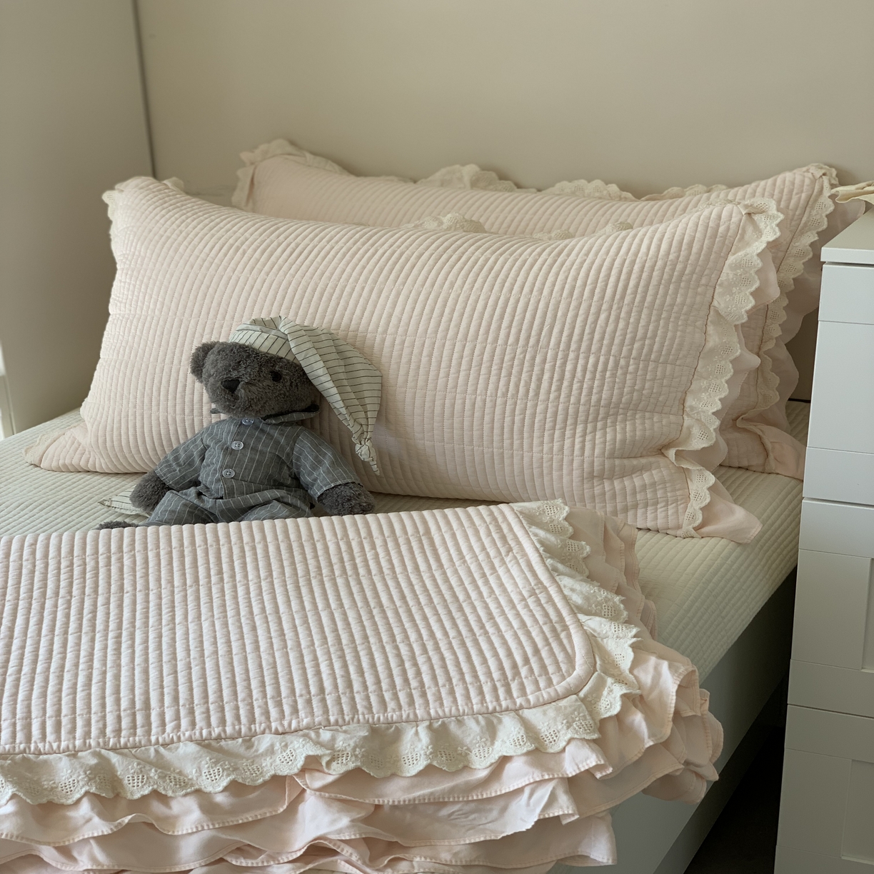 91家纺网 家纺一手货源 找家纺 （总）汇庭 2025春夏新款美心床盖三件套系列