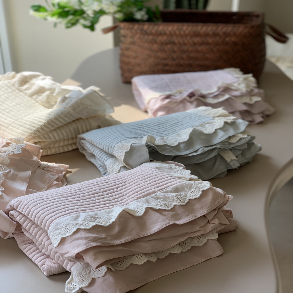 91家纺网 家纺一手货源 找家纺 （总）汇庭 2025春夏新款美心床盖三件套系列