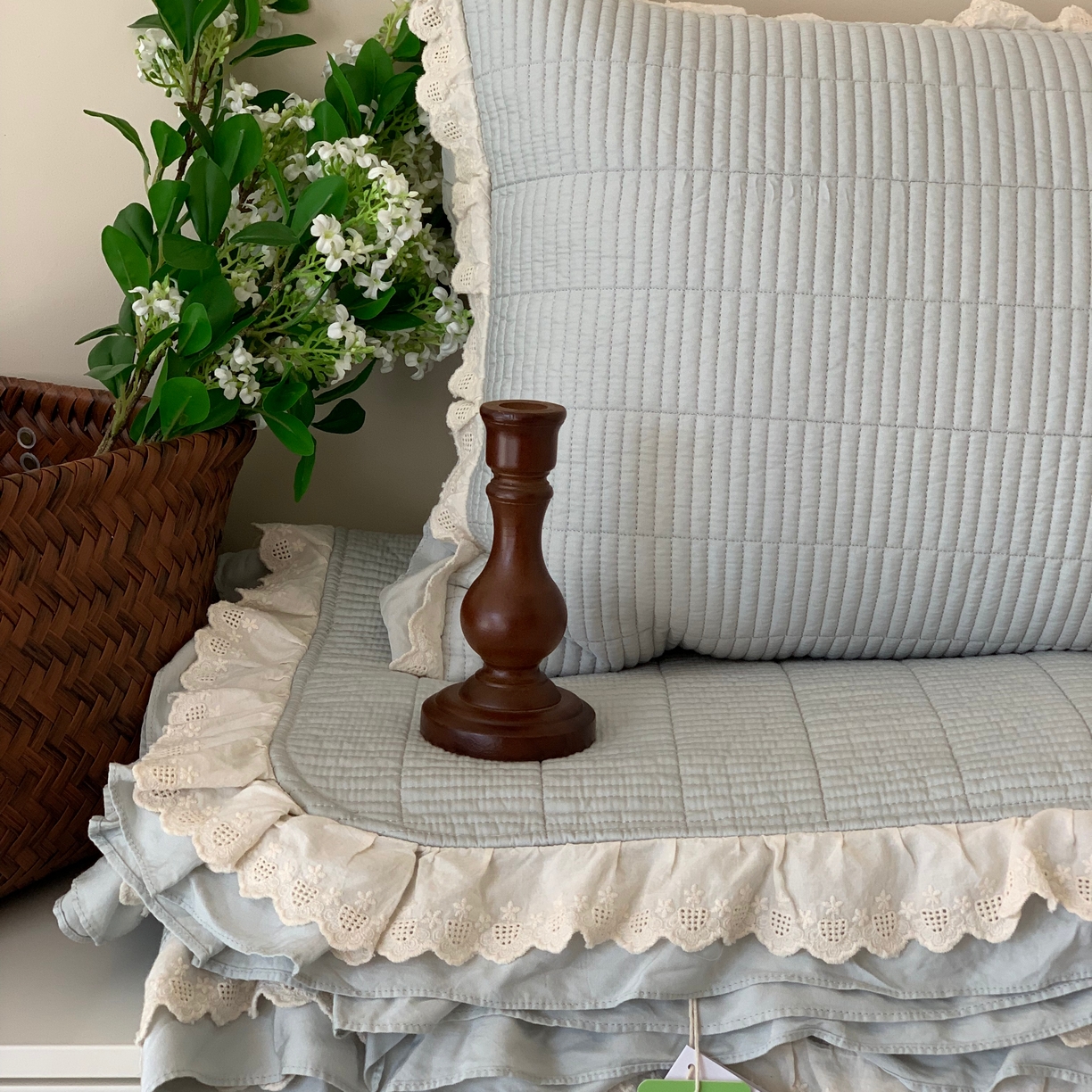 91家纺网 家纺一手货源 找家纺 汇庭 2025春夏新款美心床盖三件套系列 爱心甘蓝