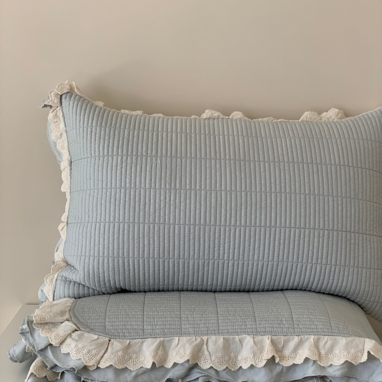 91家纺网 家纺一手货源 找家纺 汇庭 2025春夏新款美心床盖三件套系列 爱心甘蓝