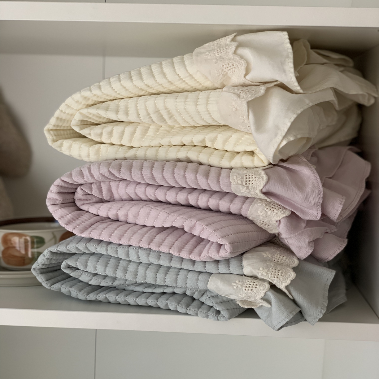 91家纺网 家纺一手货源 找家纺 汇庭 2025春夏新款美心床盖三件套系列 组合图仅供参考