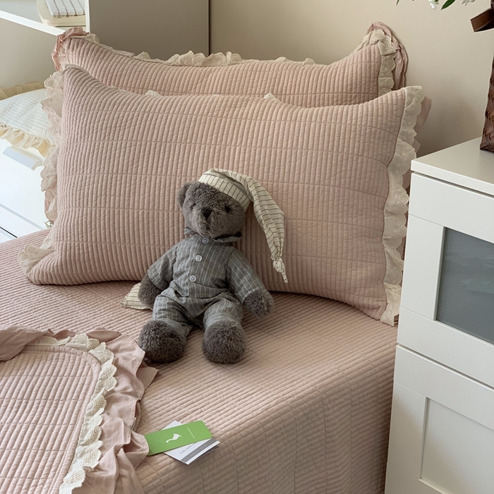 91家纺网 家纺一手货源 找家纺 （总）汇庭 2025春夏新款美心床盖三件套系列