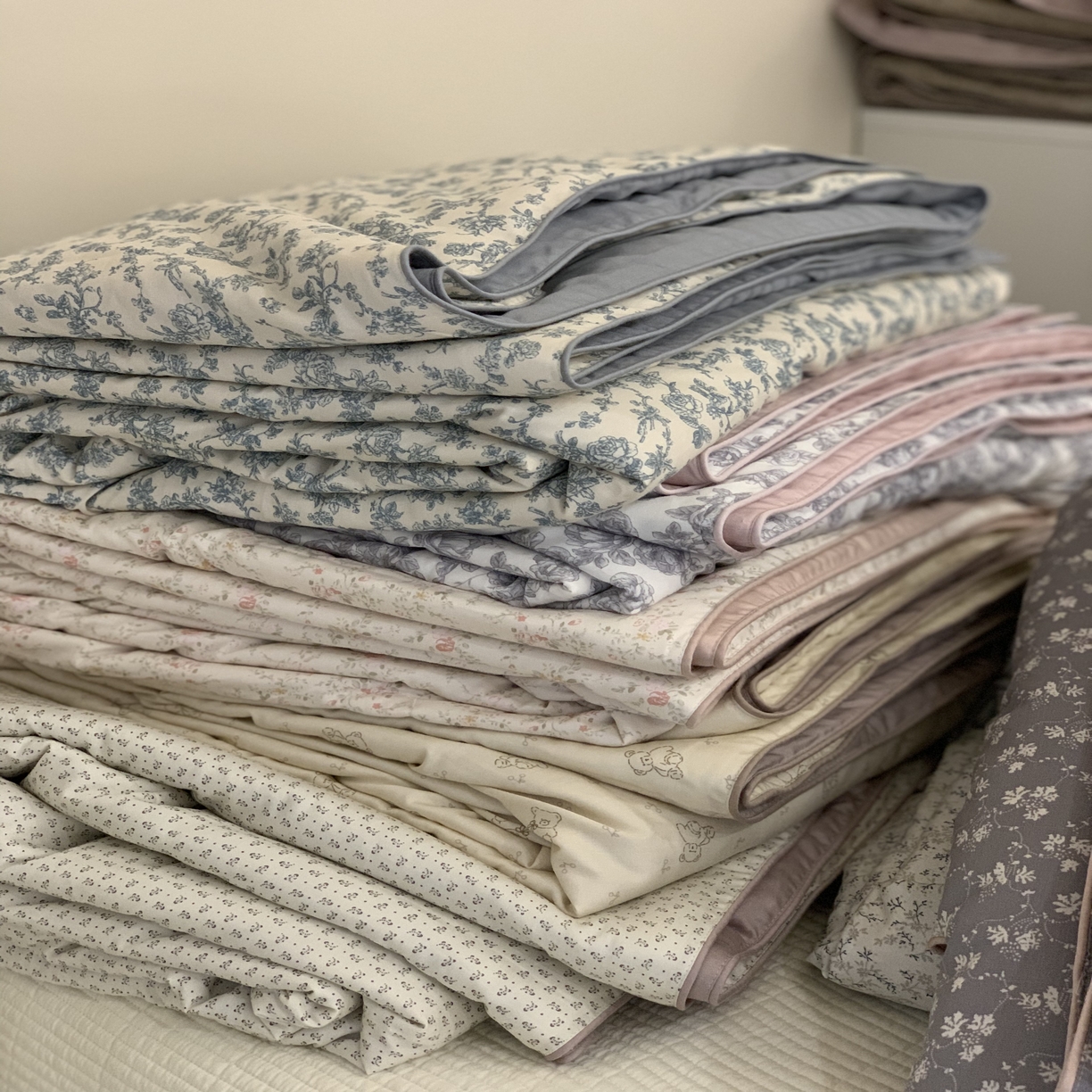 91家纺网 家纺一手货源 找家纺 汇庭 2025春夏新款蔓莎夏被系列夏凉被空调被单夏被 组合图仅供参考