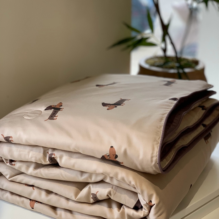 91家纺网 家纺一手货源 找家纺 汇庭 2025春夏新款蔓莎夏被系列夏凉被空调被单夏被 巴迪狗