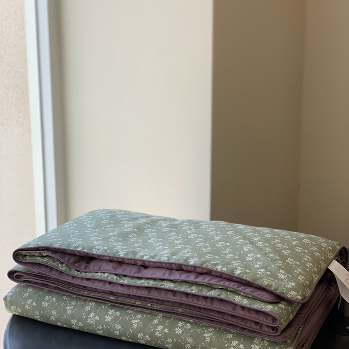 91家纺网 家纺一手货源 找家纺 汇庭 2025春夏新款蔓莎夏被系列夏凉被空调被单夏被 贝蒂绿