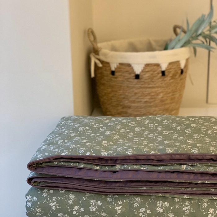 91家纺网 家纺一手货源 找家纺 汇庭 2025春夏新款蔓莎夏被系列夏凉被空调被单夏被 贝蒂绿