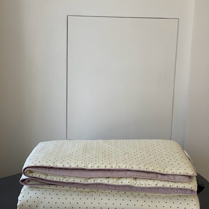 汇庭 2025春夏新款蔓莎夏被系列夏凉被空调被单夏被 可可点点白