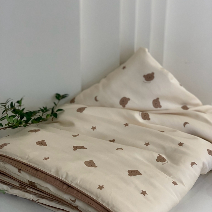 91家纺网 家纺一手货源 找家纺 汇庭 2025春夏新款蔓莎夏被系列夏凉被空调被单夏被 小熊咖