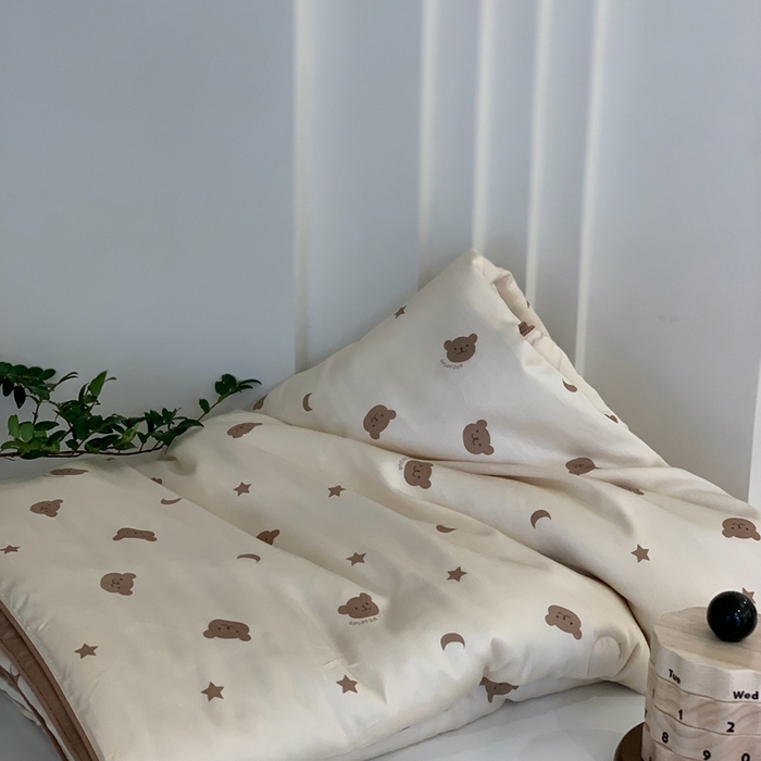 91家纺网 家纺一手货源 找家纺 汇庭 2025春夏新款蔓莎夏被系列夏凉被空调被单夏被 小熊咖