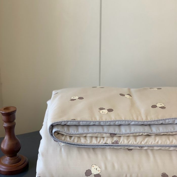 91家纺网 家纺一手货源 找家纺 汇庭 2025春夏新款蔓莎夏被系列夏凉被空调被单夏被 米奇灰