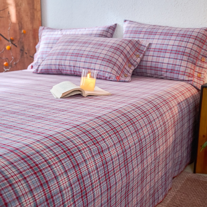 91家纺网 家纺一手货源 找家纺 （总）春皖家纺2025新款全棉密拷色织提花老粗布床单