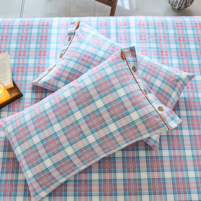 91家纺网 家纺一手货源 找家纺 （总）春皖家纺2025新款全棉密拷色织提花老粗布枕套