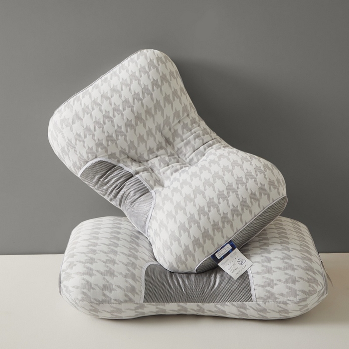 91家纺网 家纺一手货源 找家纺 （总）合纵跨境工厂 2025新款千鸟格大蜂窝spa枕头枕芯跨境外贸JIT一件代发TEMU亚马逊希音包过核价