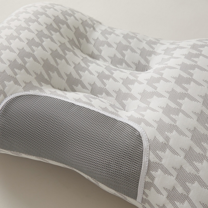 91家纺网 家纺一手货源 找家纺 （总）合纵跨境工厂 2025新款千鸟格大蜂窝spa枕头枕芯跨境外贸JIT一件代发TEMU亚马逊希音包过核价