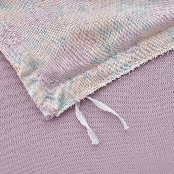 91家纺网 家纺一手货源 找家纺 绘萱家居 2026春夏新款纯棉100%全棉双层纱镂空花边工艺款床裙四件套 CQ森林与海米