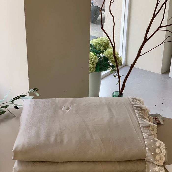 汇庭 2025春夏新款洛可可夏被系列夏凉被空调被单夏被 灰色