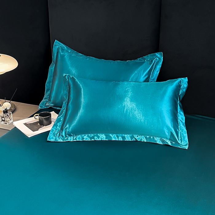 91家纺网 家纺一手货源 找家纺 合纵跨境工厂 2025新款水洗真丝床笠隔尿床单床垫保护套跨境外贸JIT一件代发TEMU亚马逊希音包过核价TPU防水床笠 \" 巴黎蓝