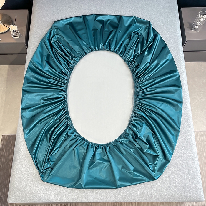 91家纺网 家纺一手货源 找家纺 合纵跨境工厂 2025新款水洗真丝床笠隔尿床单床垫保护套跨境外贸JIT一件代发TEMU亚马逊希音包过核价TPU防水床笠 \" 巴黎蓝