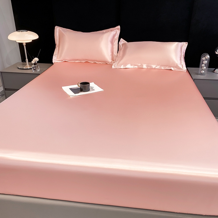 91家纺网 家纺一手货源 找家纺 合纵跨境工厂 2025新款水洗真丝床笠隔尿床单床垫保护套跨境外贸JIT一件代发TEMU亚马逊希音包过核价TPU防水床笠 \" 淡雅玉