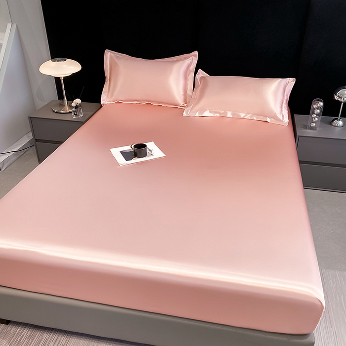 91家纺网 家纺一手货源 找家纺 合纵跨境工厂 2025新款水洗真丝床笠隔尿床单床垫保护套跨境外贸JIT一件代发TEMU亚马逊希音包过核价TPU防水床笠 \" 淡雅玉