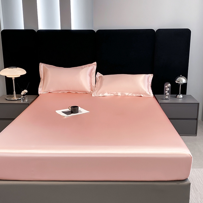 91家纺网 家纺一手货源 找家纺 合纵跨境工厂 2025新款水洗真丝床笠隔尿床单床垫保护套跨境外贸JIT一件代发TEMU亚马逊希音包过核价TPU防水床笠 \" 淡雅玉