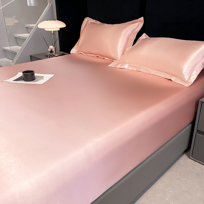 91家纺网 家纺一手货源 找家纺 合纵跨境工厂 2025新款水洗真丝床笠隔尿床单床垫保护套跨境外贸JIT一件代发TEMU亚马逊希音包过核价TPU防水床笠 \" 淡雅玉